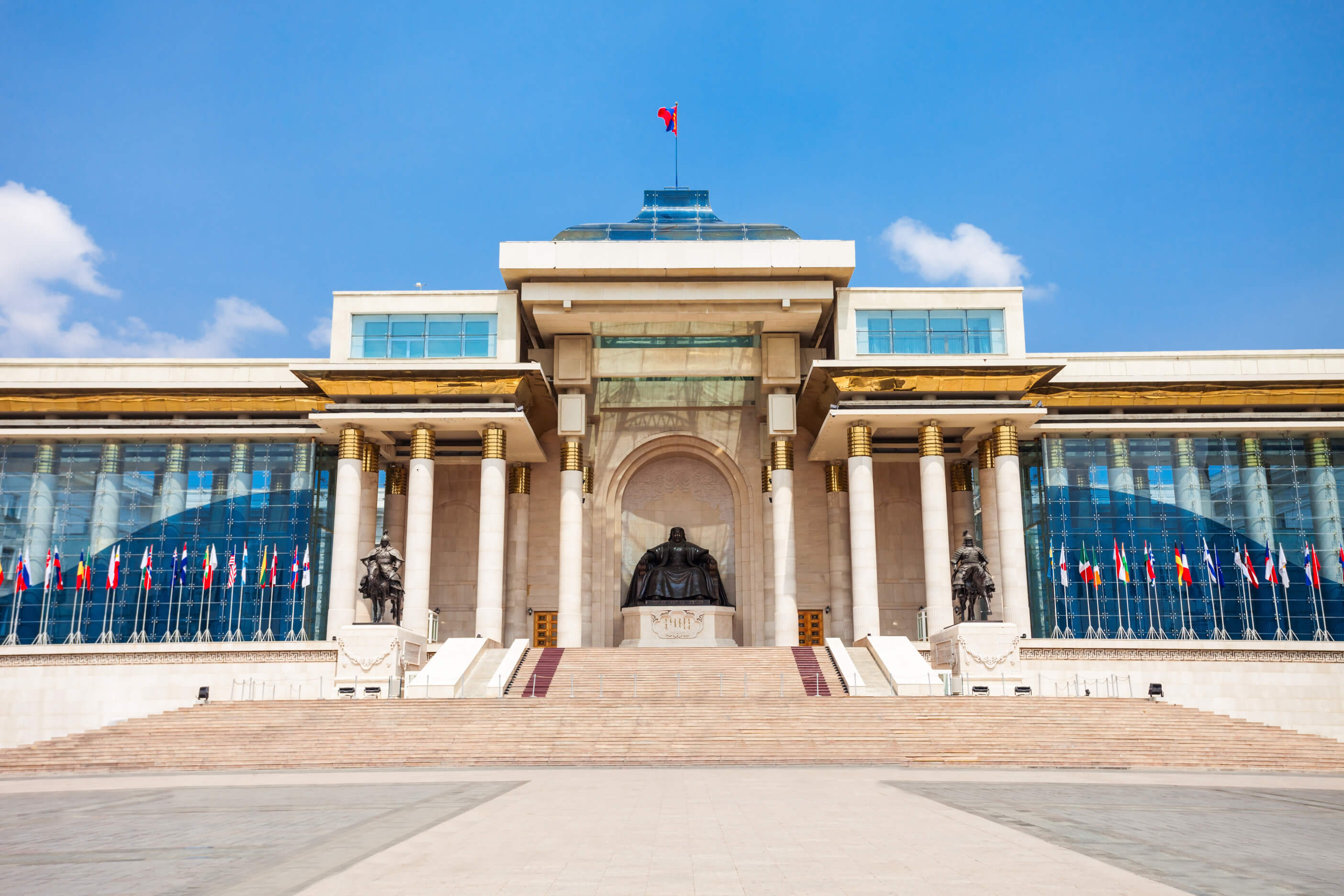 Sukhbaatar, the parliament building of the government of Mongolia in Ulan Bator